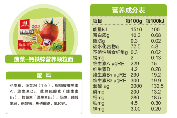 方广面条，专属中国宝宝的营养面条