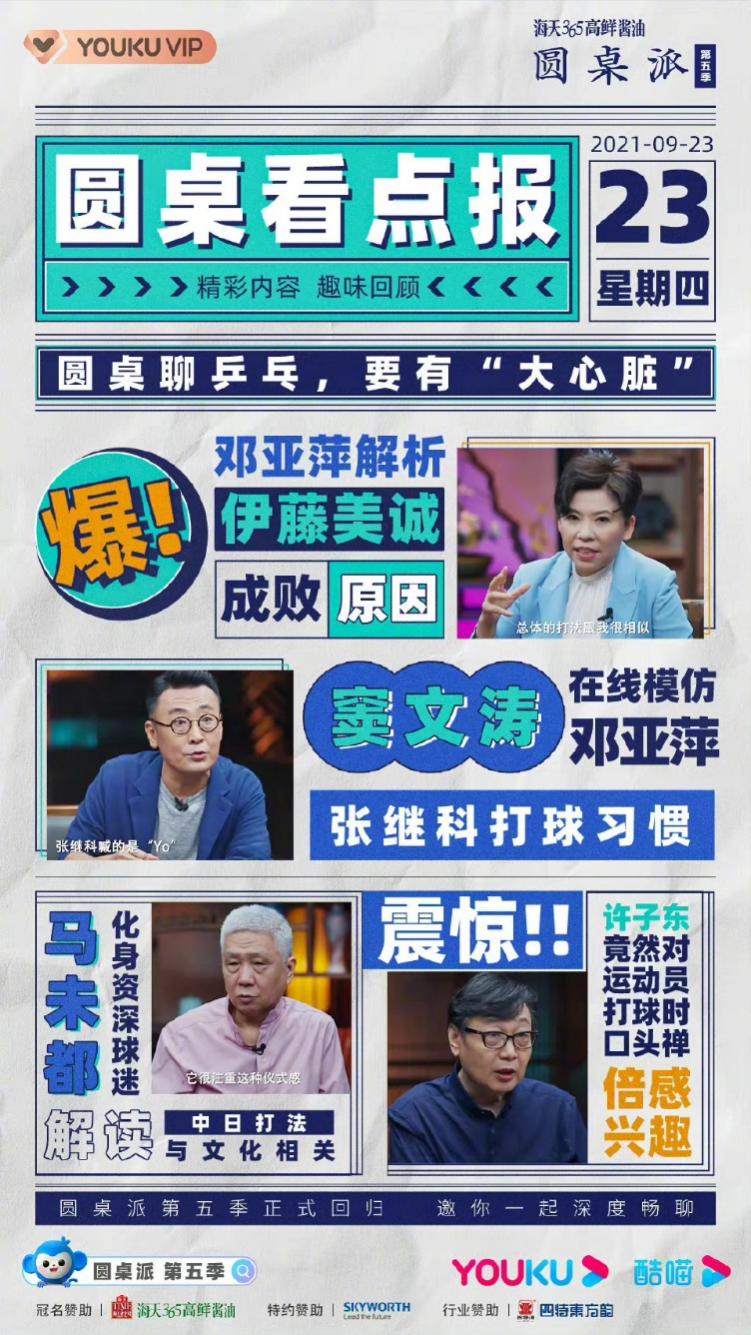 《圆桌派5》重磅开播！四特酒带你一起重温邓亚萍“奥运心战”！