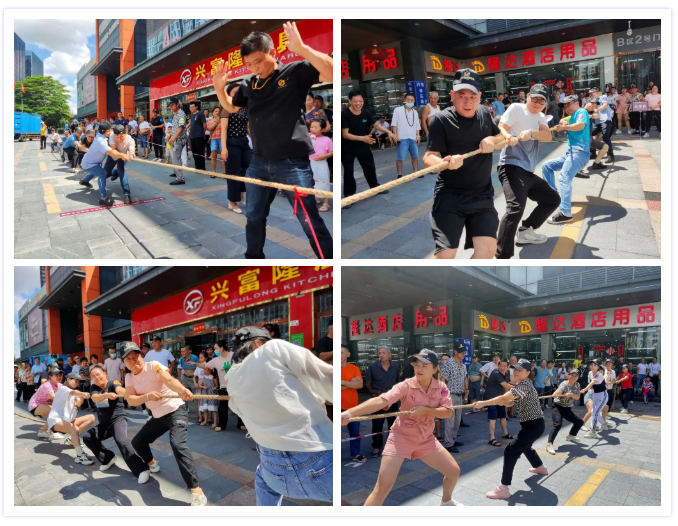行业快讯丨红色警报，拔河热浪来袭-平湖酒店用品城第二届拔河争霸近日开赛