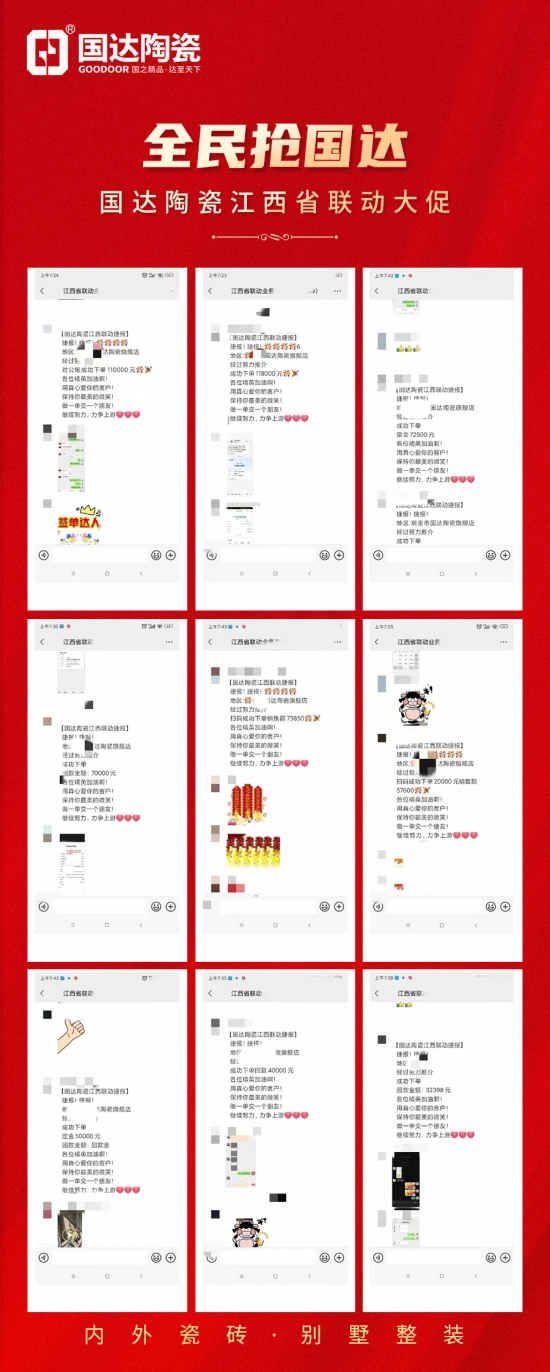 国达陶瓷江西省联动大促圆满收官