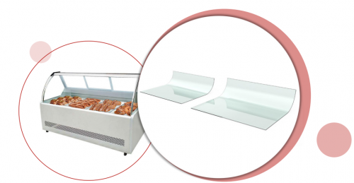 山东沂蒙山玻璃集团有限公司参与设计展示柜弧形玻璃与客户深度合作