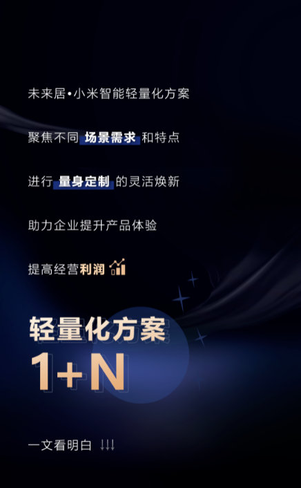 一篇看全小米智能轻量解决方案“1+N”生态体系