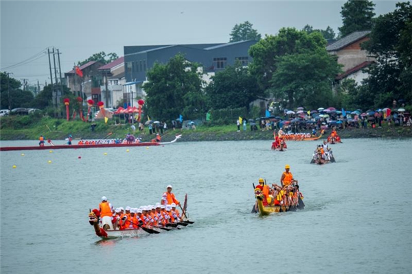 乘龙破浪，奋勇争先！2023屈原管理区第二届河市民间龙舟赛开赛