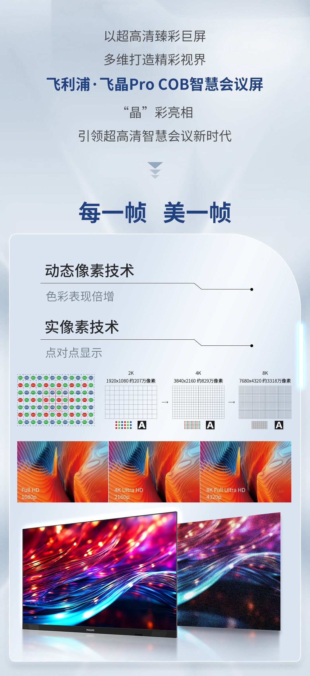 新品上市在即｜飞利浦·飞晶Pro COB智慧会议屏，引领超高清智慧会议新时代