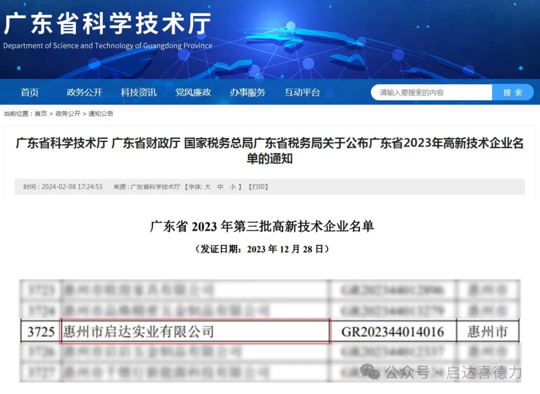 行业观察 快讯丨喜讯！启达实业再获“国家高新技术企业”