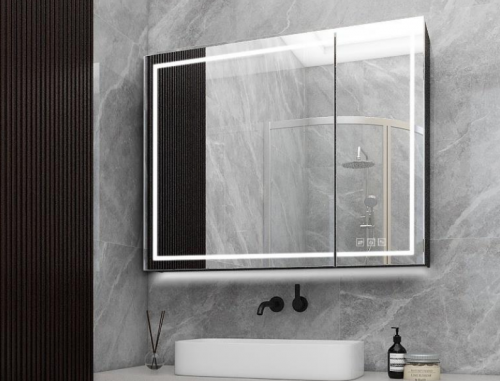 浴室柜明星产品推荐：莱姆森Lamxon导电铰链智能镜柜