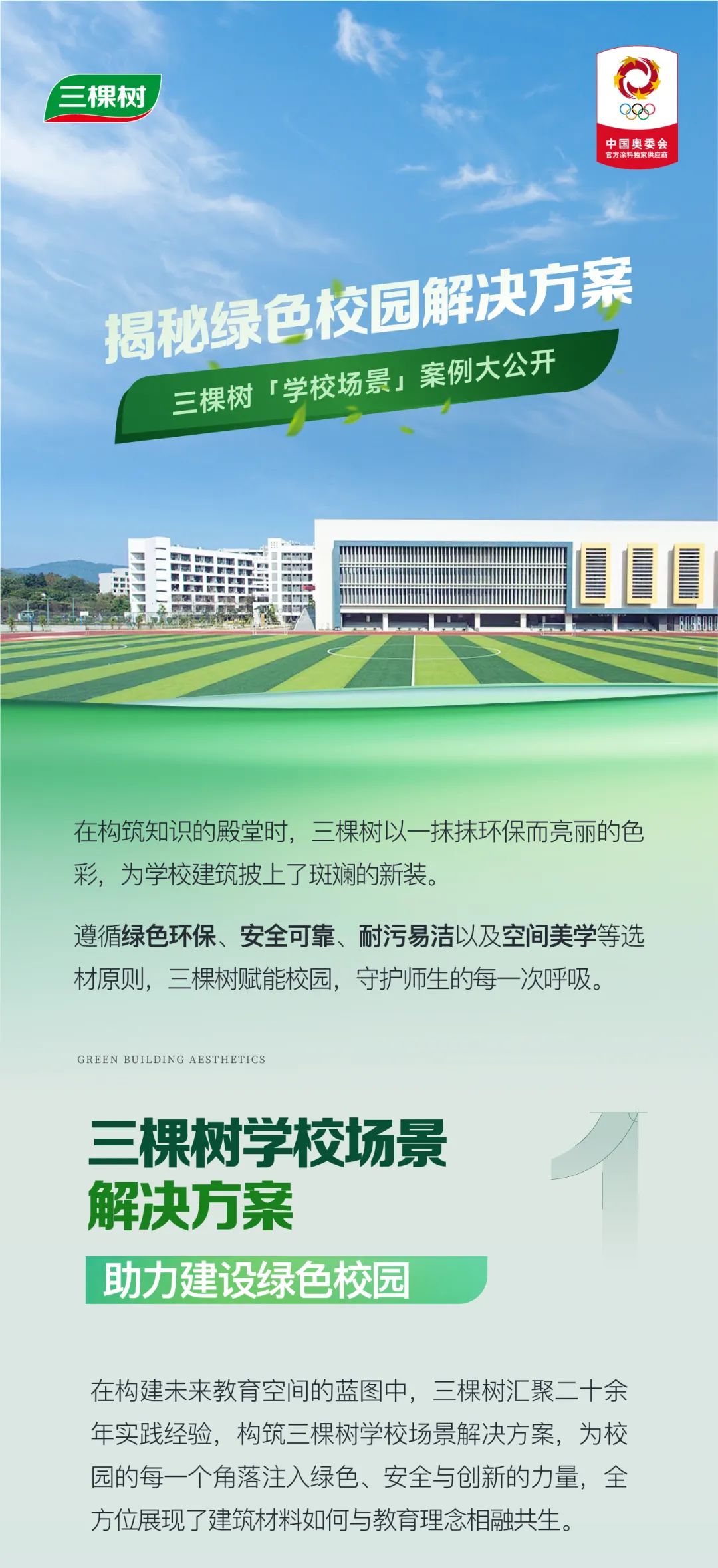 行业观察 快讯丨揭秘绿色校园解决方案，三棵树「学校场景」案例大公开