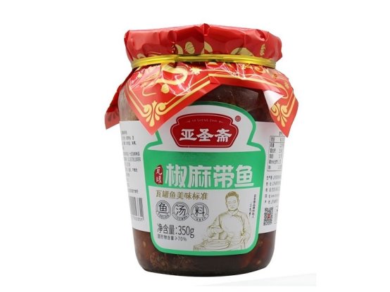 市场地位声明：亚圣斋，中国带鱼罐头销量第一品牌